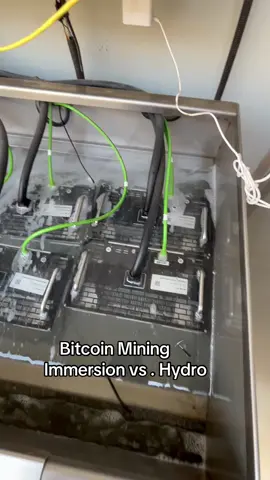 Bitcoin mining: immersion vs. hydro Bitcoin minjng 