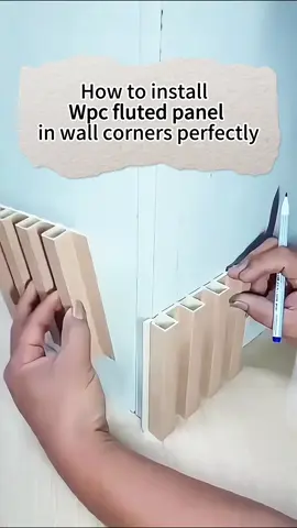 How to install the WPC Fluted Wall Panel #WPC #WPCFLUED#install 