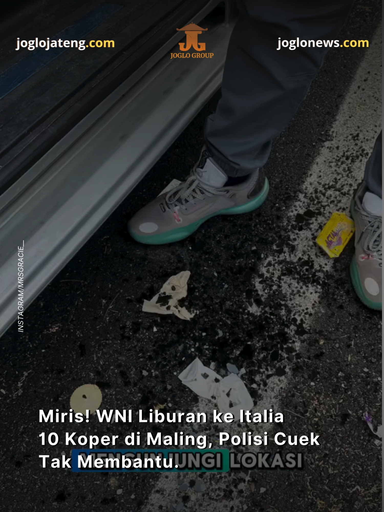 Seorang Warga Negara Indonesia (WNI) mengalami kehilangan 10 koper saat berwisata di Roma, Italia, yang menjadi viral di media sosial karena kurangnya respons dari pihak kepolisian setempat. Peristiwa tersebut terjadi ketika koper-koper ditinggalkan di dalam mobil di area parkir gereja, yang kemudian ditemukan dengan kaca yang pecah dan semua barang hilang. Pemilik akun Instagram @mrsgracie__ mengungkapkan kekecewaannya terhadap sikap polisi Italia yang dianggap cuek dan tidak memberikan penanganan yang memadai. Gracie memberikan tips penting bagi WNI yang berlibur di Eropa, termasuk menghindari meninggalkan barang di dalam mobil, menggunakan parkir berbayar, memahami asuransi perjalanan, dan menyimpan luggage tag. Kasus serupa juga pernah terjadi di kota-kota besar Eropa lainnya seperti Paris, Barcelona, dan Milan, yang menunjukkan bahwa wisatawan sering menjadi target kejahatan jalanan. Sumber: instagram/mrsgracie__ #WNI #Kemalingan #Liburan #Roma #italia #JogloJateng #JogloJogja #JogloNews