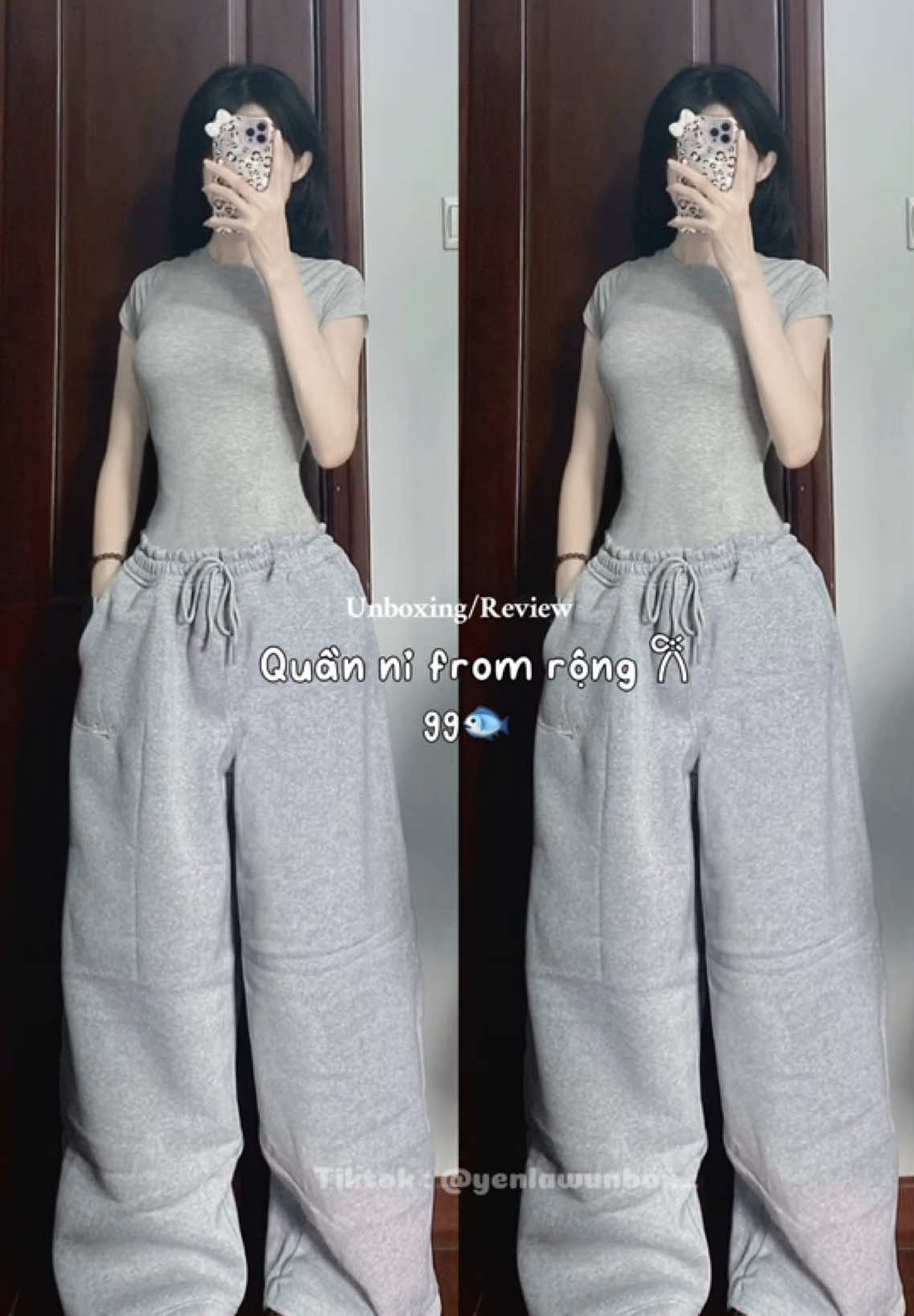 Unboxing Quần nỉ from rộng #denstudio #quanni #quannifromrong #quanongrong #quannamnu #quanxinh #outfit #yenlawunbox #fypシ゚viral🖤tiktok #xuhuong #unboxing 