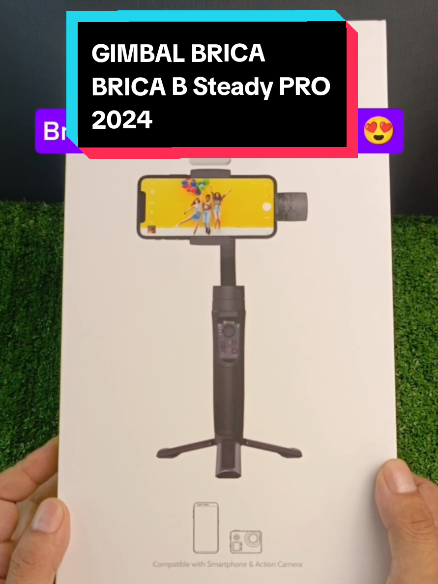 Brica B Steady PRO - 3 Axis,  Smartphone & Action Cam Gimbal - Black - Free - T- Shirt Camera Stabilizer - BSteady PRO #brica #bricadeira #bricamurah #bricagimbal #bricagimbalstabilizer #desimacha 