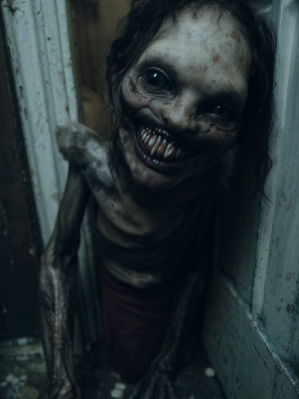 deformed creepy creature #horrortok #creepy  #creature #ai #midjourney 