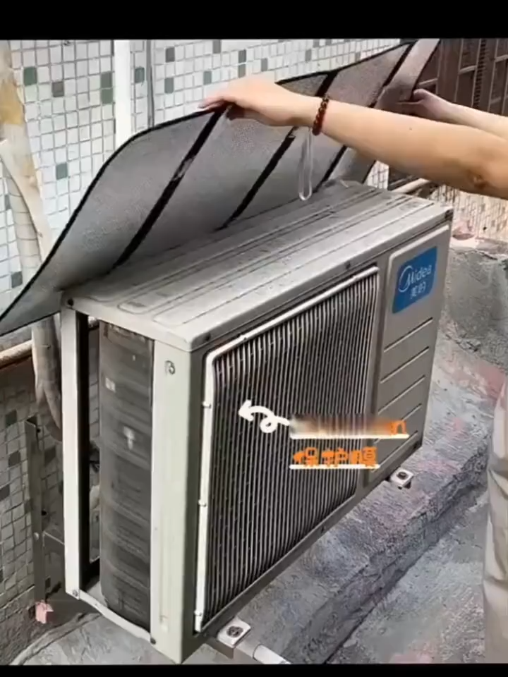 7.11The air conditioner outdoor unit protective cover is very convenient to install with strong magnetic ceiling, and is suitable for all kinds of air conditioner outdoor units. It is made of fire-retardant material, sun-proof, heat-insulating, rain-proof and dust-proof!