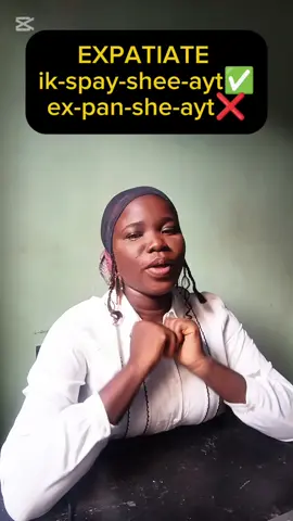 How to pronounce EXPATIATE  #expatiate #vocabularywords  #englishpronunciation #pronunciation onunciation