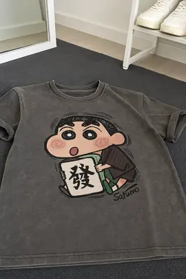 Kaos Oversize Baju Premium Tebal Cetakan Kartun Krayon Shin-chan Vintage Kaos Pria Wanita Distro#kaosoversize #kaospremium #kaospriawanita #shinchan #ottd #outfit #ai 