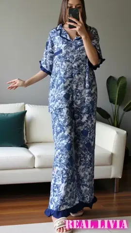 Setelan Celana Panjang Lengan Pendek Piyama Rayon Premium Oneset Dewasa Veve Set Baju Wanita