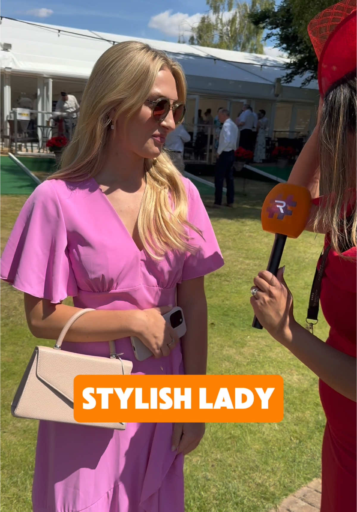 Lady looking pretty in pink 💕 #RacedayTV #HorseRacing #Fashion