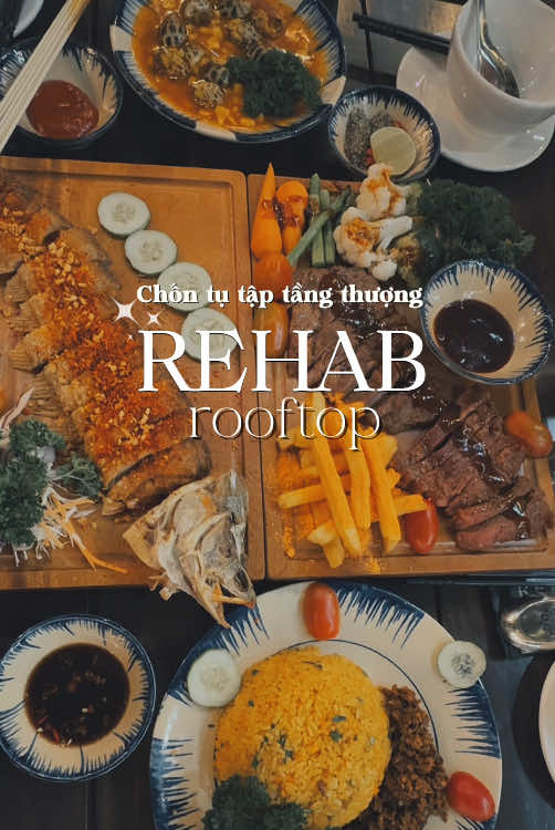 Một chiếc rooftop hẹn hò lai rai ngay trung tâm Sài Gòn #rehabsaigon #rooftopquan3 #didausaigon #homnayangi #monngonmoingay #xuhuong 