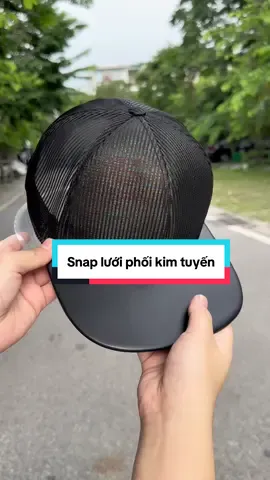 Snap lưới phối kim tuyến lấp lánh bling bling #nón #noncam #xuhuong #mũ 
