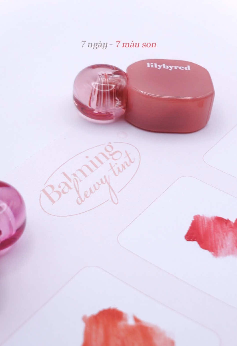 7 ngày nhảy đầm 7 màu son 🕺🏻🫧🤌🏻 #lilybyred #lilybyred_vn #sonnhungbong #balmingdewytint #fyp #softglowcollection #makeup