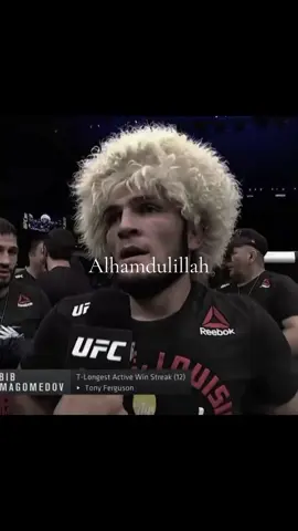 Alhamdulillah ☝🏻 #alhamdulillah #khabibnurmagomedov #islammakhachev #muslim #nasheed #islam #motivation #edit 
