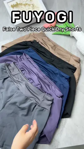 Two fake quick-drying shorts that are my favorite to wear when exercising#foryou #yogapant #fyp #shorts #quickdrying #sport 