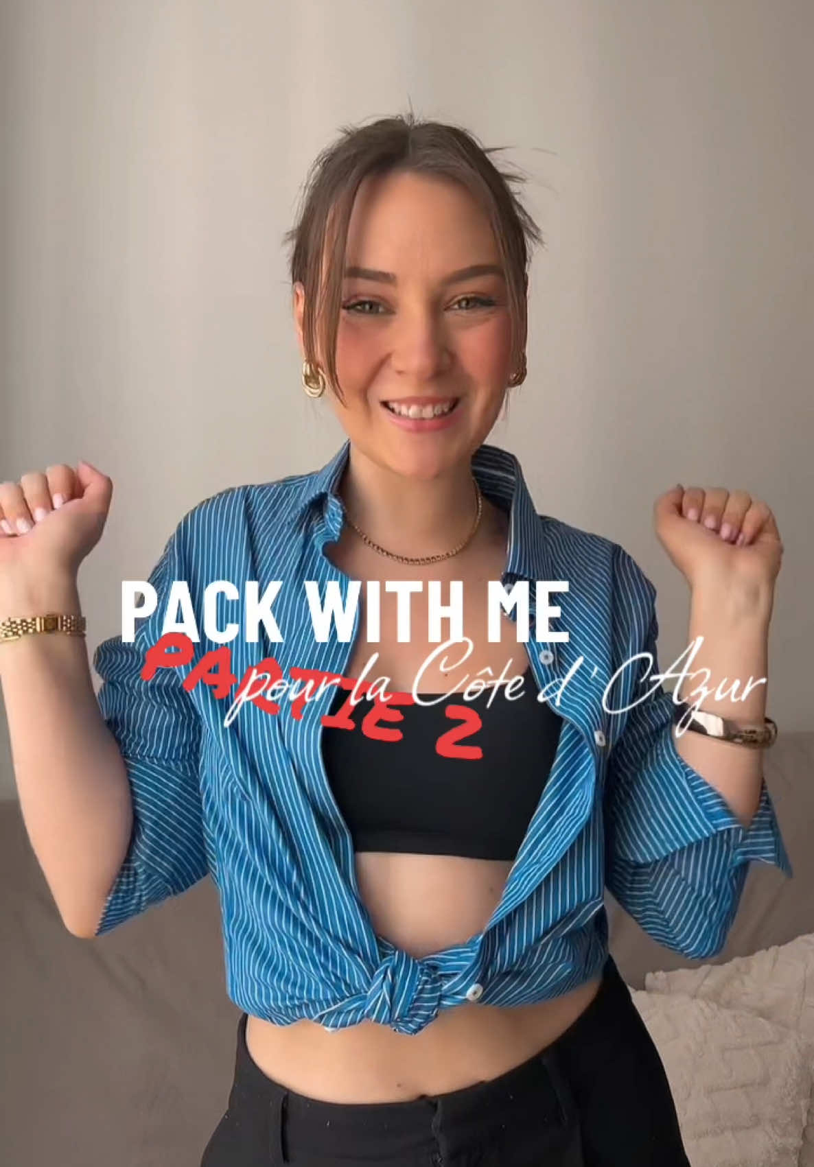PACK WITH ME PART 2 — pour la Côte d’Azur ! C’est quoi votre pièce préférée dans ma valise là ??? #packwithme #frenchriviera #cotedazur #holidays #eurosummer 