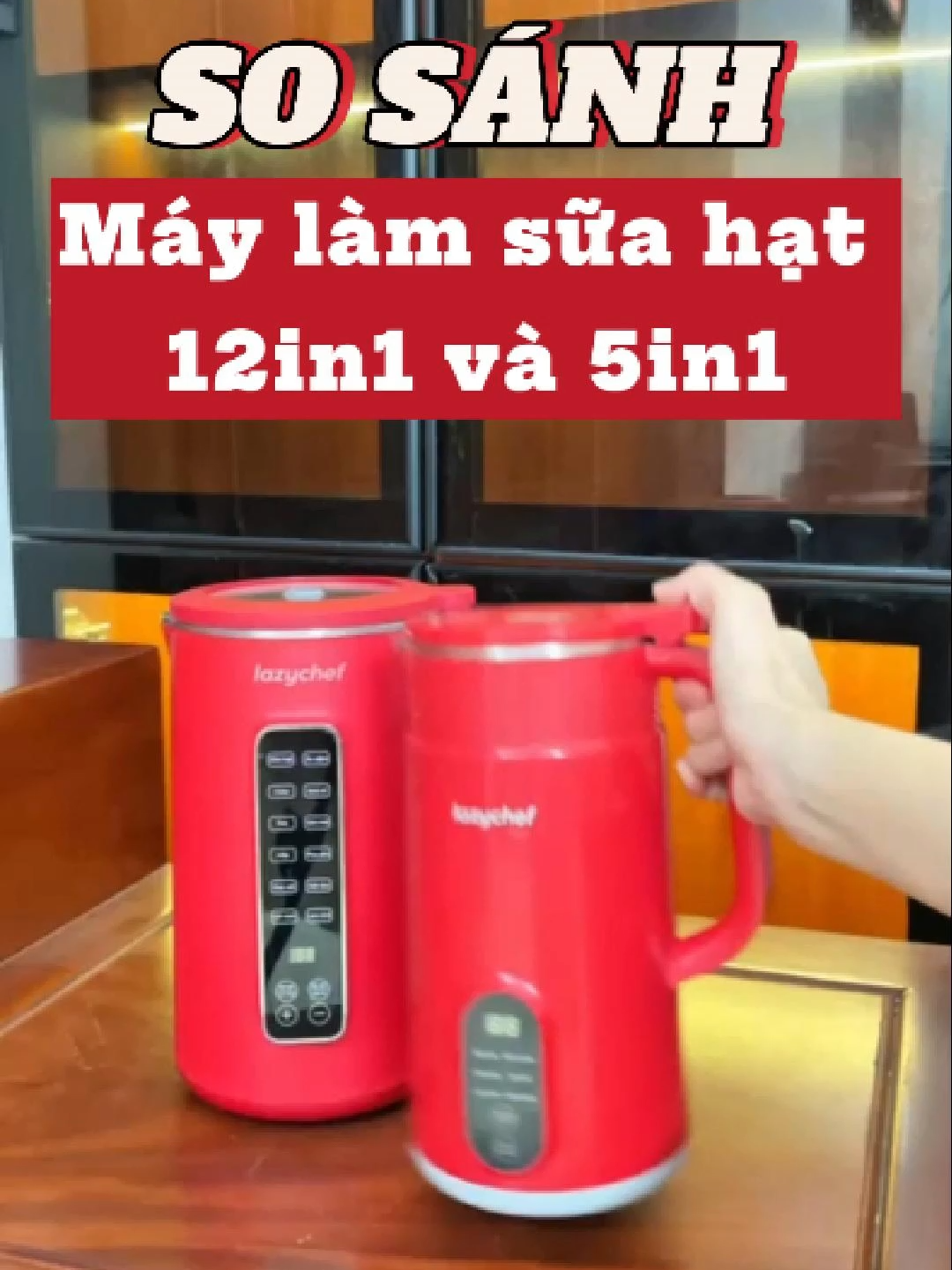 Nên sở hữu máy làm sữa hạt bản 5in1 hay 12in1 Premium đây nhỉ? Cùng Lazychef khám phá xem nha #lazychefvietnam #mayxaynaudanang #maylamsuahatlazychef #maylamsuahat #5in1 #12in1