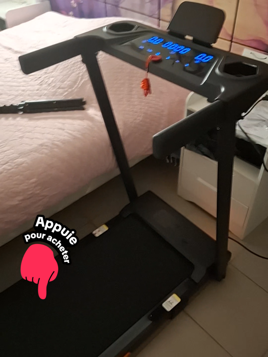 tapis de marche de la marque Umay tres bonne qualité,silencieux,peux se glisser sous ton lit car il est pliable  si tu veux l acheter clic sur le petit panier orange 🥰❤️ #collaboration #umay #pourtoii #tik_tok #tiktokshop #tapisdemarche 