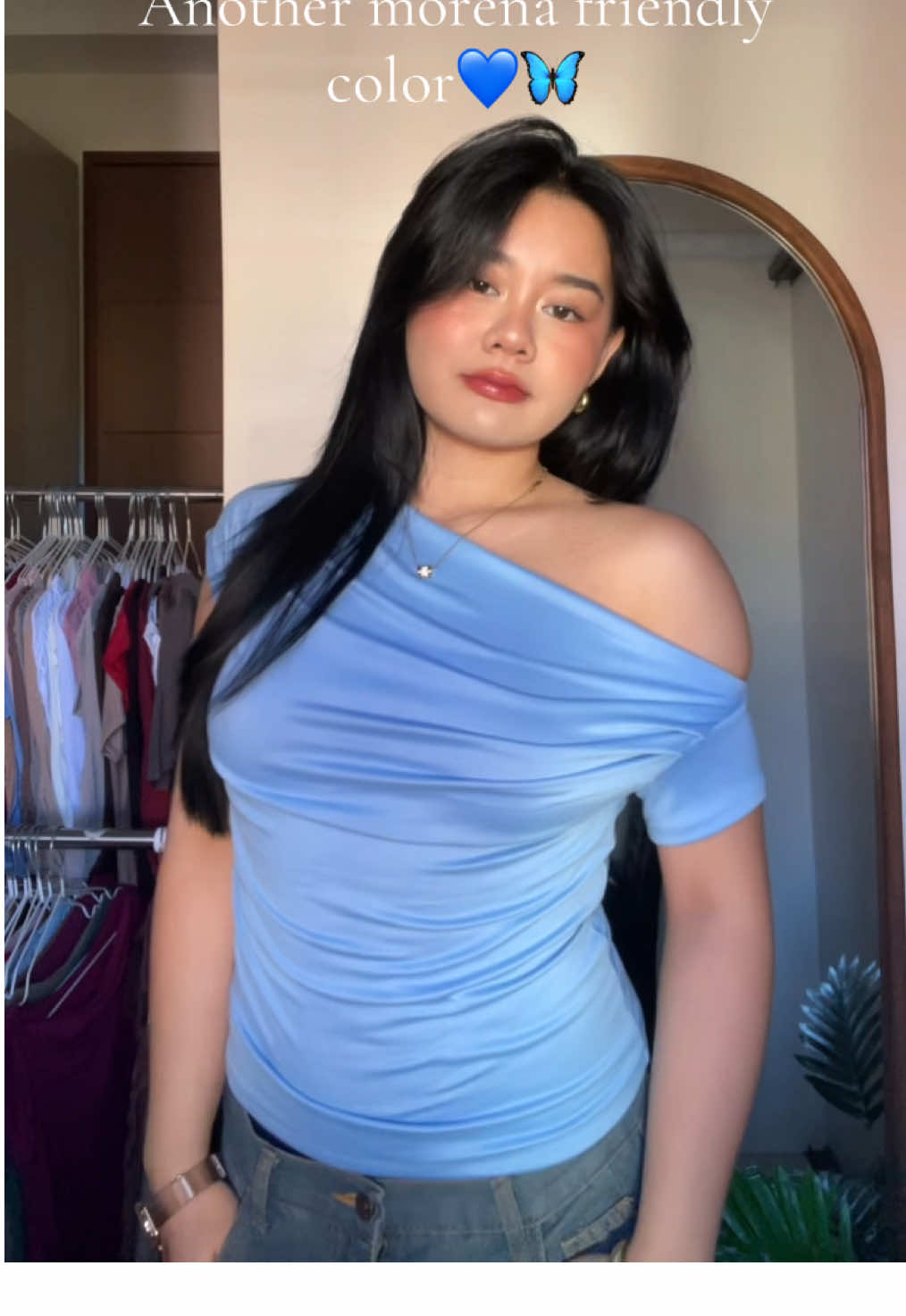 🐳 #fyp #vxn #blue #powderblue #asymmetricaltop #toprecomendation #morenafriendly #fitcheck #outfitideas #outfitinspo 