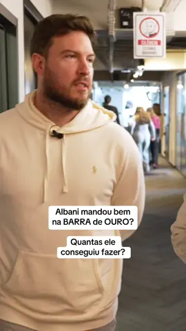 DESAFIO da BARRA de OURO com o ALBANI! Ele mandou bem? #Treino #Barra #ThiagoNigro #Albani #Academia #Fit 