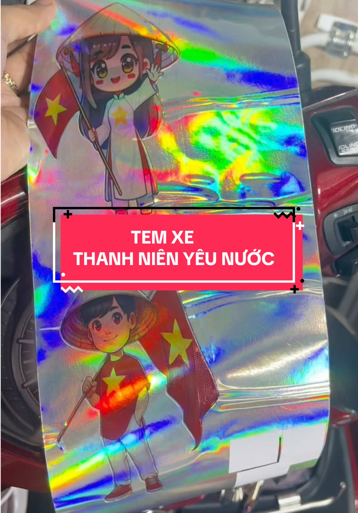 Tem Thanh niên yêu nước #temdanxe #decaldanxe #dochoixemay #pehaistore 