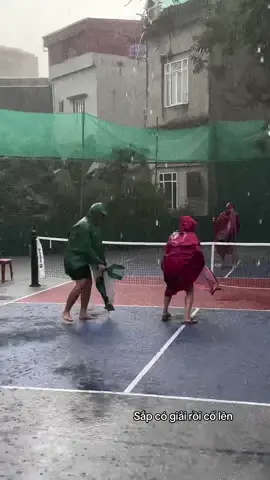 Cố lên cố lên sắp có giải rồi 😳#Pickleball #rainyday 