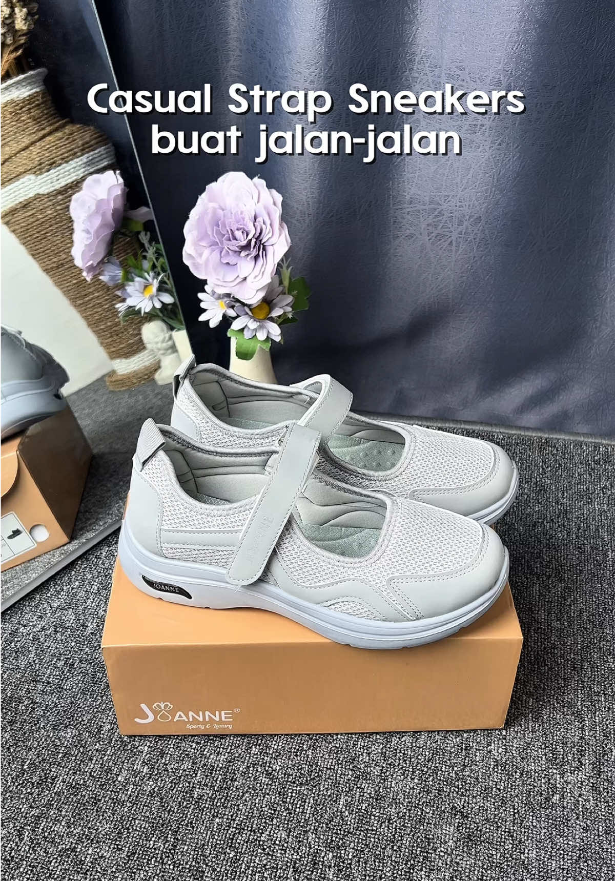 Casual strap sneakers Jn2401 buat jalan-jalan pasti nyaman banget deh🤩#viralditiktok #fyp #sepatujoanne #bestseller #sepatuwanita #sneakers #sneakerswanita #rekomendasisneakers #sepatuhangout #OOTD 