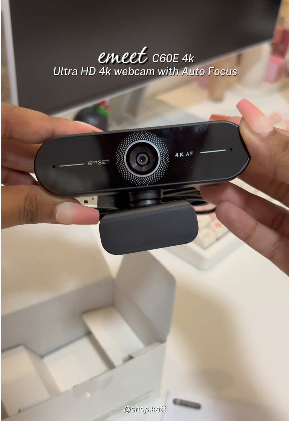 emeet c60e 4k ultra HD webcam with auto focus grabe super ganda ng quality perfect for virtual meetings, online class, video calls and streaming. #hdwebcam #emeetc60e #4kwebcam #webcamera #emeetwebcam 