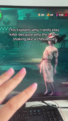 Playing killer is unexplainably more scary than playing survivor tf😭😭 #dbd #deadbydaylight #gaming #fyp 