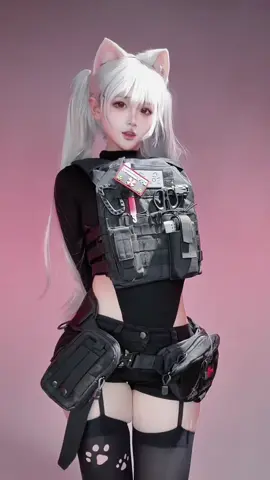 Medical Soldier Cat #SevenShake4#CardPointDance#TacticalGirl