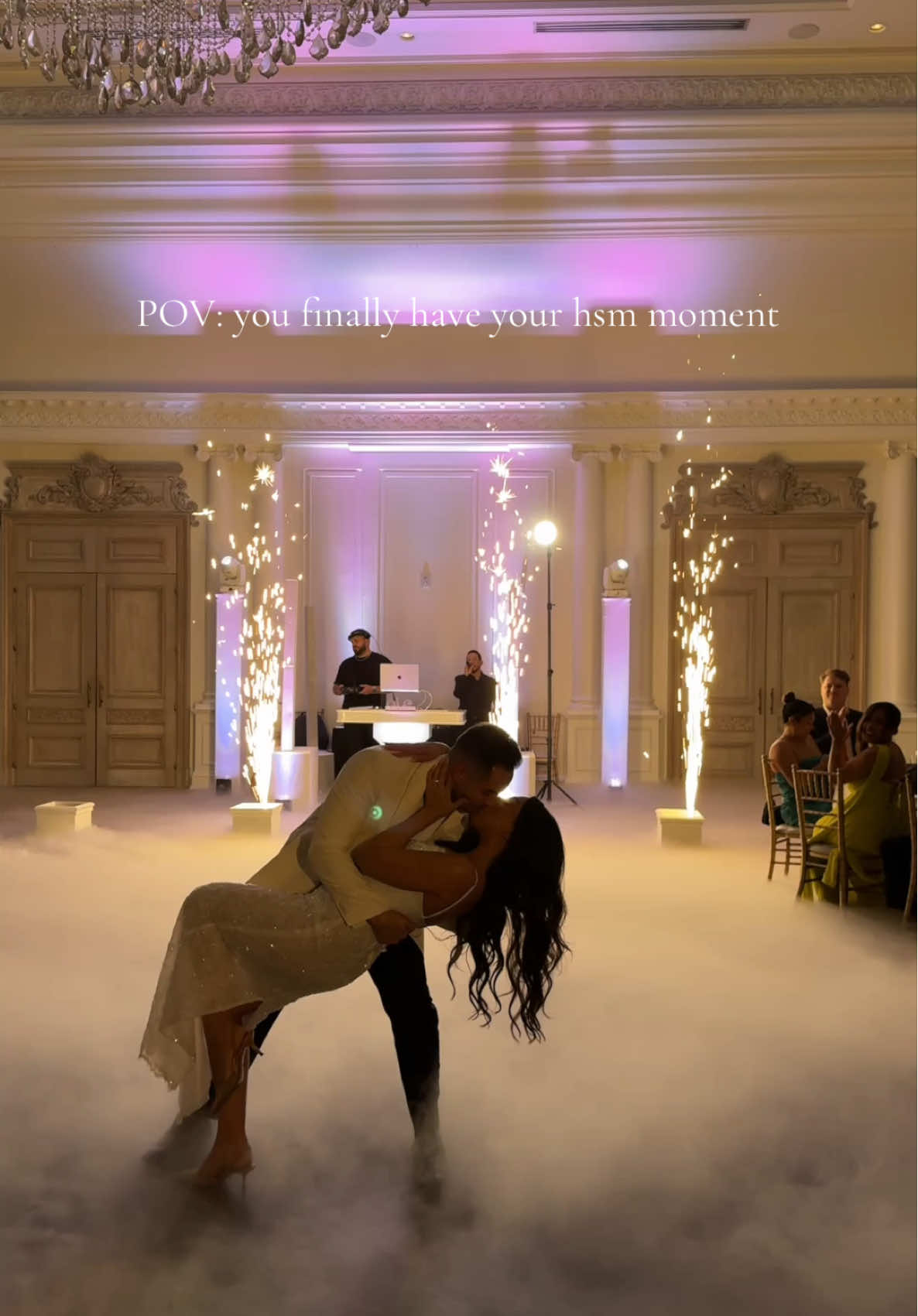 Been planning this dance since 2008 🤣  Definitely a highlight of the night and a dream come true 🥹 #firstdance #weddingdance #weddingday #weddingtok #bridetok #parkchateau #hsm3 #creatorsearchinsights #canihavethisdance #highschoolsweethearts 