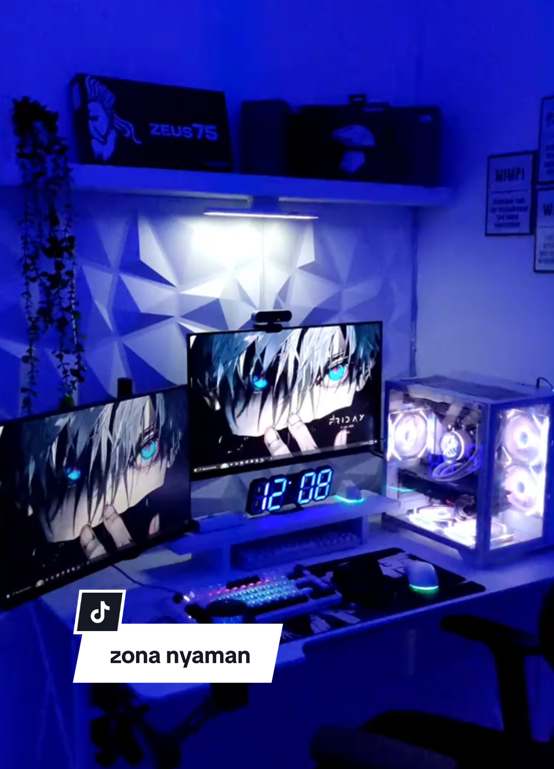 mode nyaman 🥷 #pcgaming #setupgaming #setup #trend #kamaraesthetic #setupgamer #fyp #pcgamer 