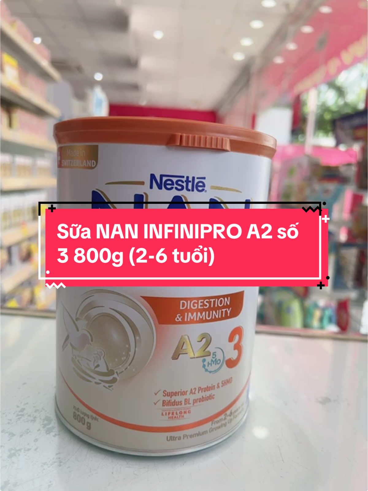 Sữa NAN INFINIPRO A2 số 3 800g (2-6 tuổi)#nan #nestle #nana2 #suamat #suabot #suacongthuc #xuhuong #mebimsua #bimsua 