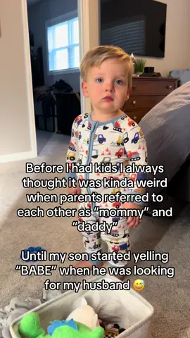 Oh the hilarious moments of parenting 😅 I miss when he was this little! #fyp #toddler #toddlermom #trending