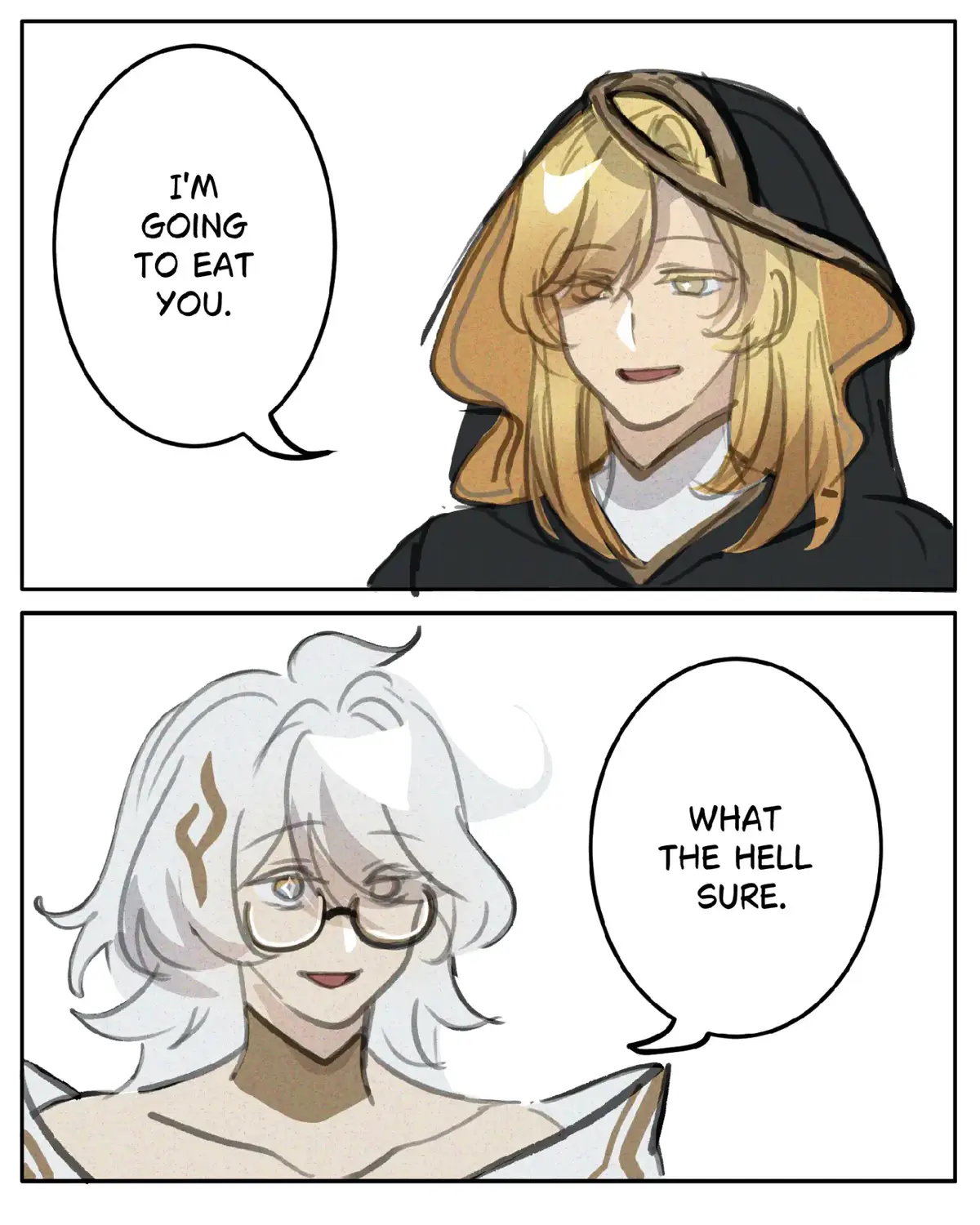 even she was weirded tf out #rhinedottir #ronova #istaroth #naberius #GenshinImpact 