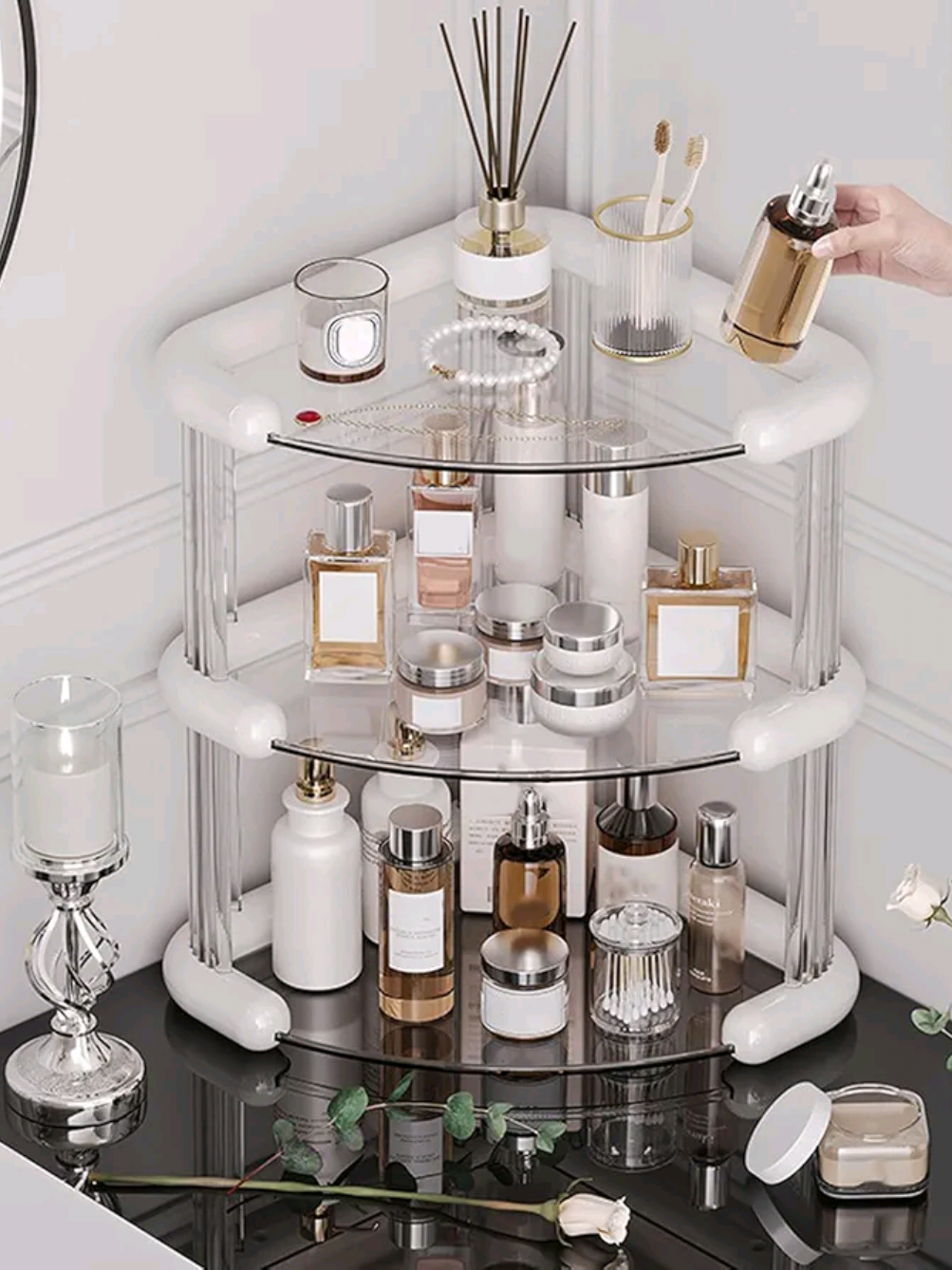 Light Luxury Corner Multipurpose Rack 💞Ghs190💞 0244961068