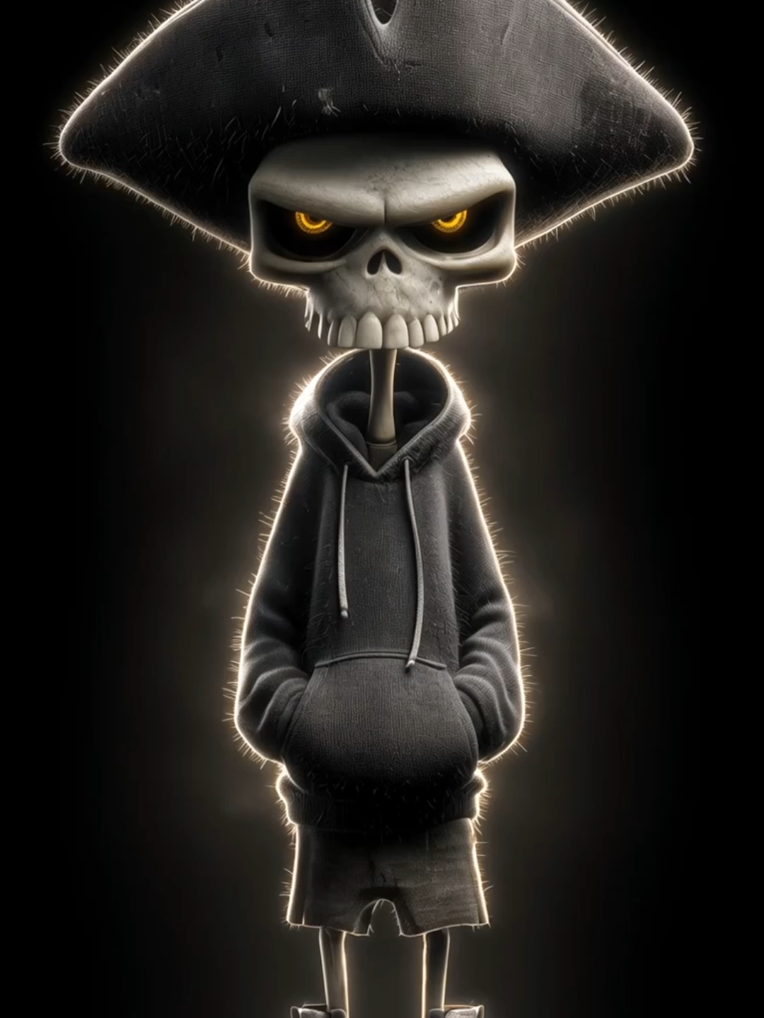 Live Wallpaper | Incoming Cannonball! #pirate #skeleton #livewallpaper #lockscreen #canon #cartoon #canonball #foryou #aivideo #phonewallpaper #skull