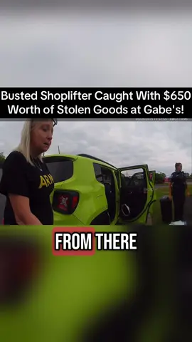 Busted Shoplifter Caught With $650 Worth of Stolen Goods at Gabe's! #cops #copsoftiktok #police #policeofficer #bodycam #crime #truecrime #truestory #foryou #fyp