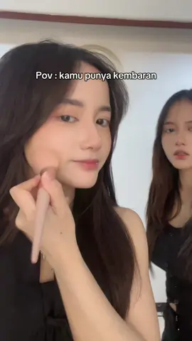 Gini amat punya kembaran #pov #twins #twinsisters #fyp 