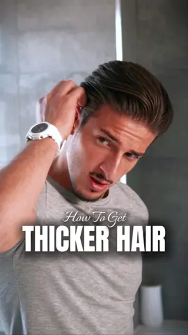 How To Make your Hair THICKER! ✅✂️ #thickhair #hair #menshair #hairstyle #foryouu #hairtutorials #hairtransformation 