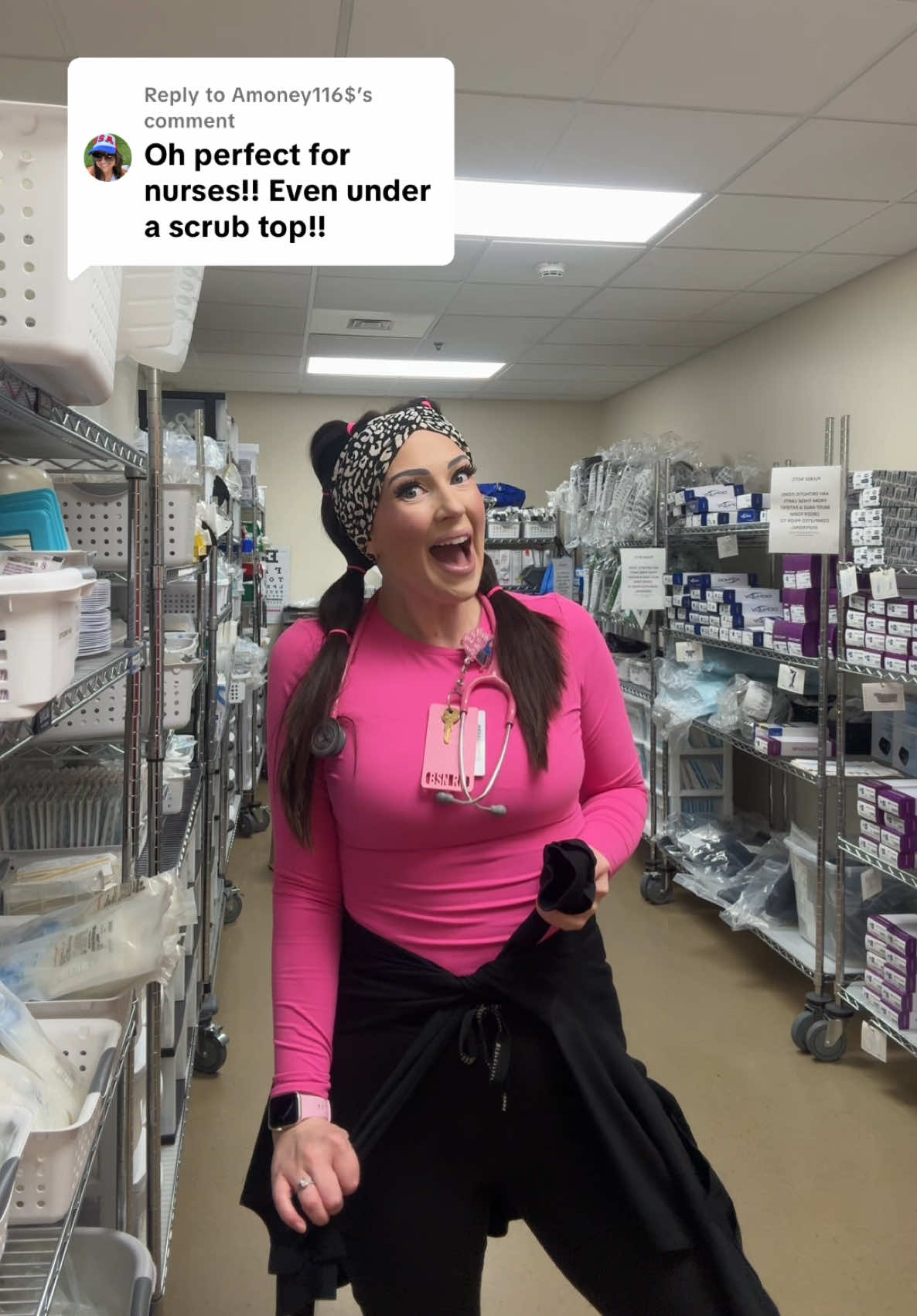 Replying to @Amoney116$ #longsleeveshirt #shirts #nurseootd #nursesoftiktok #nurselife #nurse  @AUTOMET 😍