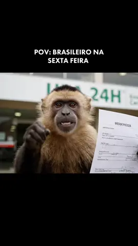 Típico do brasileiro.. 😂 - - - - - - #veo3 #ia #inteligenciaartificial #google #paravoce #foryou #sextou #sextafeira #bar #upa #macacoprego #macaquinho 