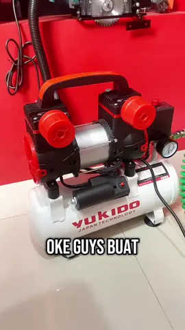 Kompressor angin merek yukido ukuran 10mm dengan mesin oiles daya listrik 450watt #fyp #kompressor #kompresorangin #kompresoranginlistrik 