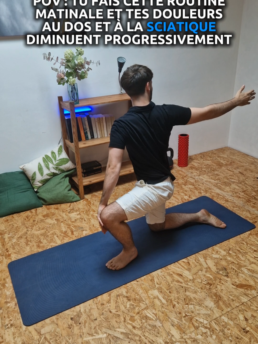Voici un ensemble d'exercices très intéressant pour leur globalité. Je conseille d'en faire une dizaine ou vingtaine par exercice.  Ces mouvements sont à tester : si cela te fait du bien conserve les, s'ils te déclenchent de la douleur mets les de côté. Un document sur la sciatique est disponible sur mon profil pour ceux qui veulent. #santé #douleur #nerf #malaudos #mobilité #sciatique #étirement