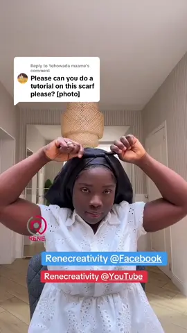 Replying to @Yehowada maame Simple Funeral Headwrap Tutorial #scarf #headwrap #tutorial 