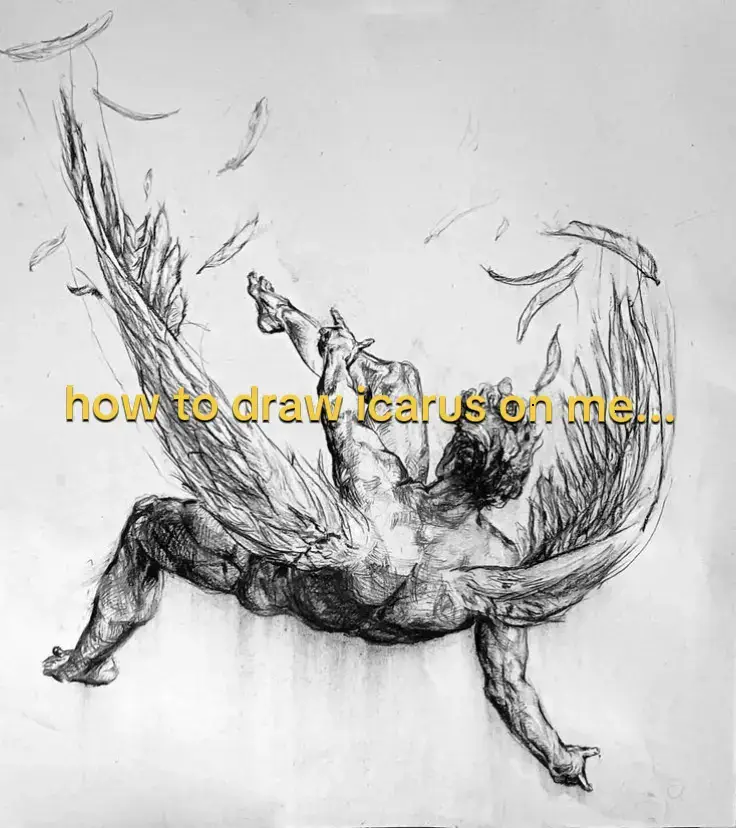 how to draw icarus on me...😖#art #artist #sketch #sketching #artwork #howtodraw  #fyp 
