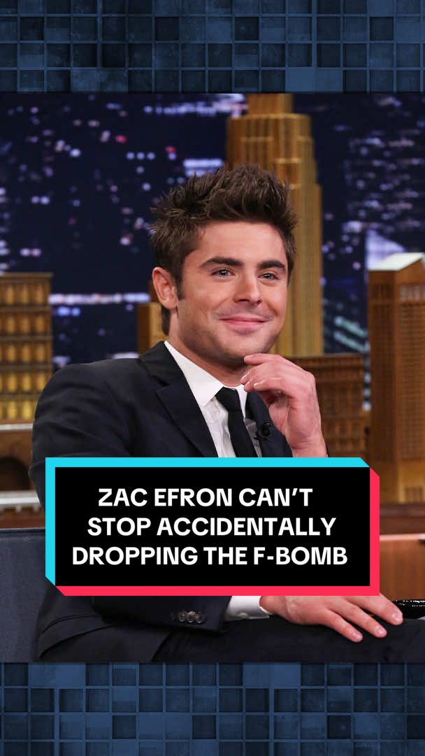 Zac Efron can’t stop accidentally dropping the f-bomb 😅 #FallonTonight #TonightShow #ZacEfron #FallonFlashback #JimmyFallon  Original Air Date: 05/08/2014