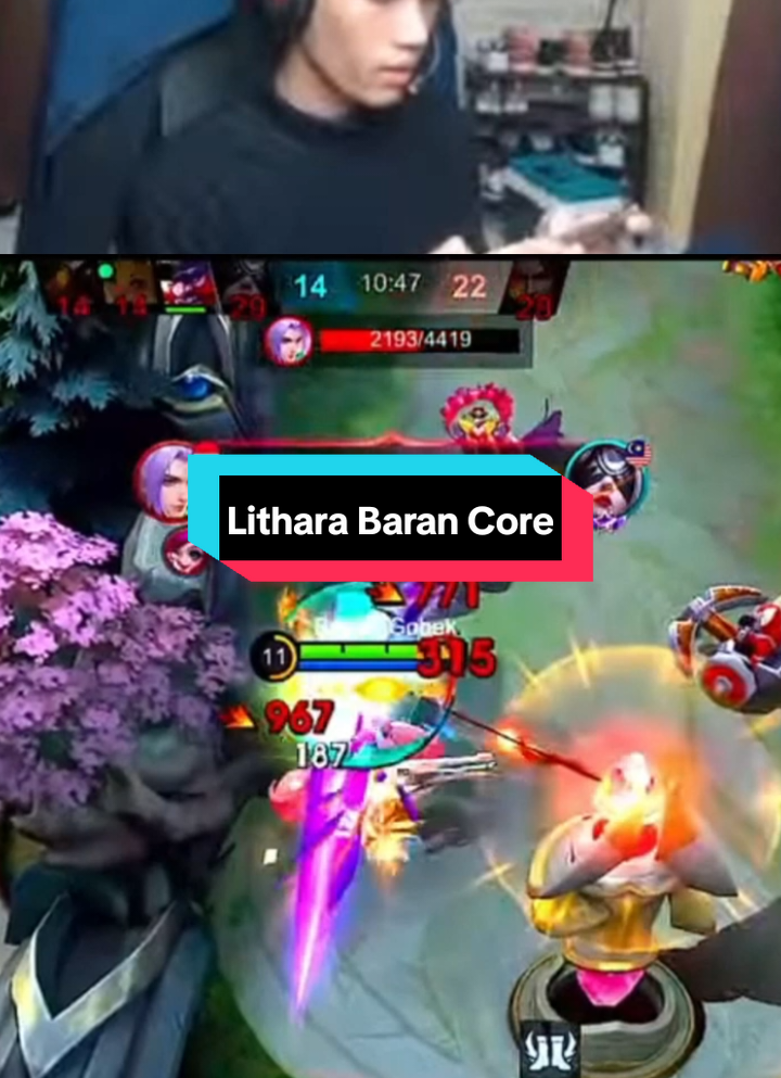 Lithara a.k.a SamadGobek sudah berubah jadi baran 😂🤣 #MLBBALLSTAR #MLBBDinoPlanet #MLBBMysticMeow #lithara 
