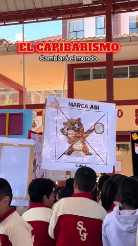 El capibarismo cambiará el mundo 😌 #eleciones_del_municipio_escolar #capibarismo #capibara #escuela 