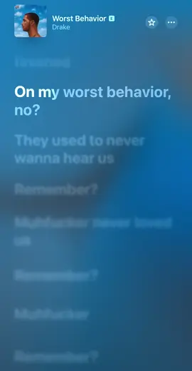 #drake #worstbehavior #lyricsvideos #pourtoi 