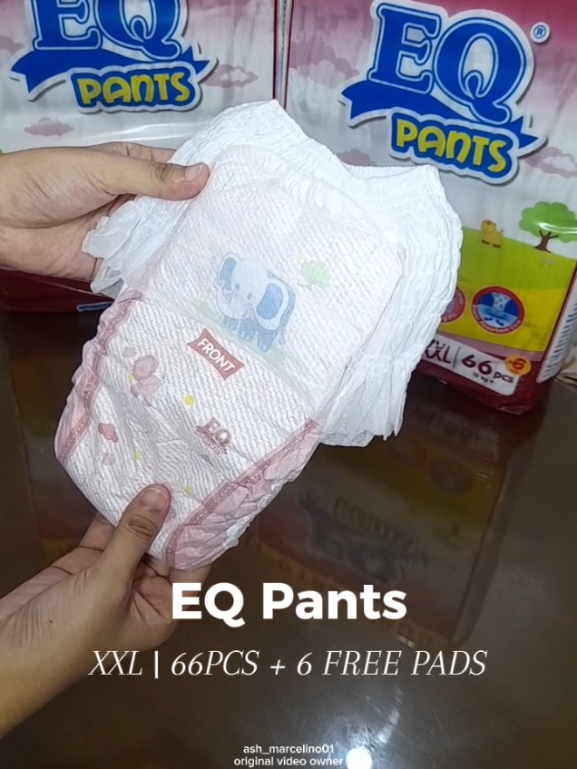 EQ Pants XXL 66pcs + 66 FREE Pads @eqdiapersph @cphnhouseofbabies  #eq #eqpants #eqdiaper #eqdiapers #eqdiapersph #eqpantsxxl 
