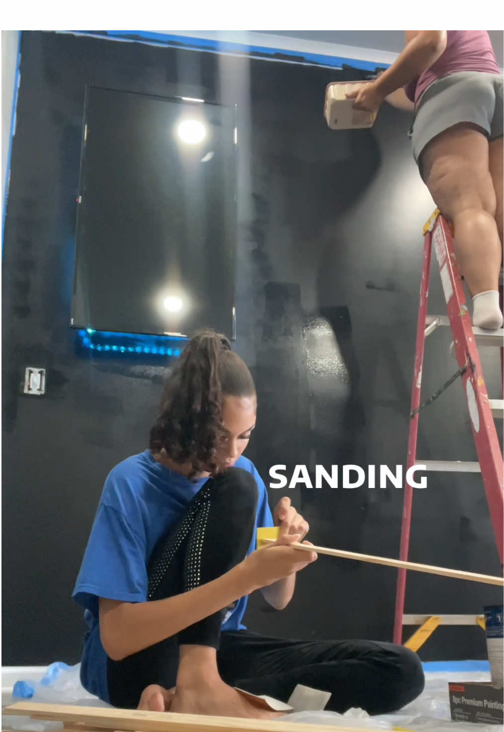 DIY ACCENT WALL TRANSFORMATION ✨🛠️ From blank to bold and beautiful 💥 I documented every step of how we created this custom accent wall from planning and cutting to painting and final reveal. 🙌 📌 Let me know if you want a full materials list or tips! #DIYAccentWall #HomeProject #BeforeAndAfter #DIYWalls #HomeMakeover #WeekendProject #ModernHome @lexxjadee 