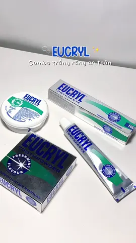 Combo trắng sáng 🦷 tại nhà mà tui tin tưởng #eucryl #toothpaste #trangrang #trangrangtainha #trangrangantoan #trangrangtungngay 